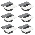 PATIKIL 2.8inch Desk Grommet, 6Pcs Cable Grommet Wire Management Cable Hole Cover Cord Organizer for Office Home Table Countertop, White Grey