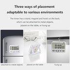 GH 99 Hours Full Featured Timer, Reminder Mode (Vibrate, Sound, Flash), Timing Function (Clock, Alarm, Stopwatch, Countdown, Cycle), Compatible with Pokémon Sleep Plus+, Kitchen Timer Magnetic