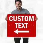 Custom Arrow,Custom Directional Sign, Left Arrow,24x30 Inches, Rust Free .063 Aluminum, Fade Resistant, Made in USA by My Sign Center