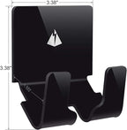 TXEsign Adhesive Wall Phone Holder Mount for Smartphones iPhone External Battery Wall Holder Mount (Black)