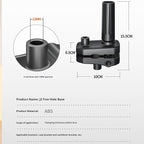 Overhead Camera Mount and Phone Holder with 10” Ring Light Adjustable Desk Tripod Stand Compatible with Logitech Webcam for YouTube, Live Streaming, TikTok, Cooking, Nail Video & Zoom Meetings