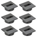 PATIKIL 2.8inch Desk Grommet, 6Pcs Cable Grommet Wire Management Cable Hole Cover Cord Organizer for Office Home Table Countertop, Black Grey