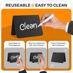 20 Pack Mini chalkboard signs for food, 4”x3” Small Reusable Chalk Board Signs w/Spray Bottle, Food labels for party buffet, Table Signs for Wedding, Name Tags & Bakery w/ 12 Markers & 2 Wiping Cloths