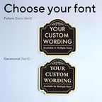 Custom Decorative Outdoor Metal Sign - Personalized Aluminum - Design 2 Black Charcoal 24x24 In - Waterproof Made In USA
