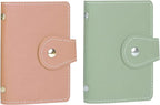 PRIVILLA 2 Pcs Credit Card Holder and business card holder，Sd Card Holder Each Has 26 Card Organizers, 2024 New Credit Card Holders book for Men and Women.