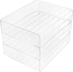SUPVOX Desk Organizer Tray Stackable Letter File Holder Desktop Storage for Office Home School Simple Stylish Workspace Organizer for Paper