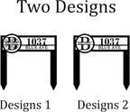 Personalized Metal Adress Sign With Stakes，Home Address Signs for House,Custom Yard Signs for Houses with Stakes,Address Signs house number signs for Yard, House Numbers for Outside