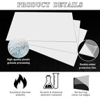 Roowest 4 Pcs 12 x 16 Inch, 1/8 Inch Thick White Acrylic Sheets Plastic Panels Sheets Cut to Size Cast Acrylic Board Panel with Protective Film for Craft DIY Projects Display Sign Frame