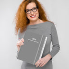 2026 Planner - Planner 2026 from January 2026 to December 2026 with 12 Monthly Tabs, Flexible Cover, Inner Pocket, 8.5" x 11", Grey-B