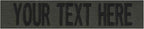 Custom Uniform Name Tapes Solid Colors. Olive Drab Webbing, 5 Inch Hook Fastener (Uniform Ready Fastener)