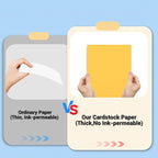 Cardstock 8.5 x 11, Thick Printer Paper 75 lb/200 gsm, 40 Sheets Card Stock Yellow, Heavy Card stock, Art CardStock Paper for Invitations, Diy Cards, Business Cards, Menus, Crafts, Drawing etc