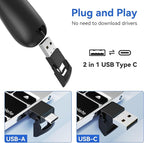 (2 Units) Presentation Clicker PowerPoint Presenter Remote: Laser Pointer Project Power Point PPT Clicker for Mac Laptop Office, Wireless Computer Clickers Slideshow Google Slide Advancer