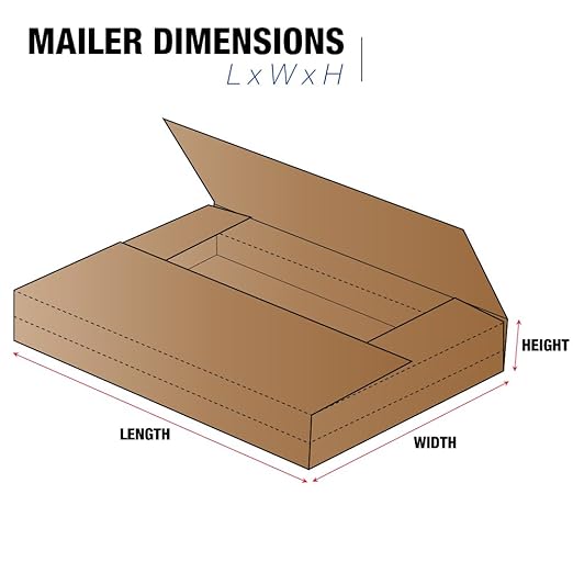 Tape Logic TLM24186 Jumbo Mailers, 24" x 18" x 6", Kraft (Pack of 20)