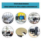 TuTuYa 4PCS Desk Grommet, Bronze Desk Grommet 1-3/8 Inch(35mm) Desk Cable Grommet Desk Cable Hole Covers with Hole Saw, Ideal Solution for Office and Home Table Cable (Bronze,1-3/8 Inch)