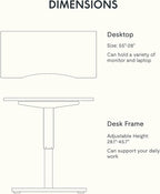 FLEXISPOT EN1 Bamboo Standing Desk, 55 x 28 Inches Whole-Piece Electric Height Adjustable Desk for Home Office (Black Frame + Bamboo Curved Desktop, 2 Packages)