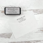 Self Inking Modern Address Stamps | Custom Return Address Stamper (Traditional Serif, Xtra Large)