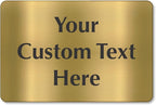 SmartSign Custom Brass Sign - 12" x 18", 40 mil REAL Bugle Brass Metal, Personalized Name Door Sign, Heavy-Duty Premium Engraved Door/Wall Mount Plaque for Business/Office, Gold and Black