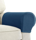 Chaexii Premium Polyester Sofa Arm Cover, Scratch Resistant Protector Covers, Washable, Elastic Armrest Covers for Square/Curved/Sloping Couch Armrests, 2Pcs (Baolan)