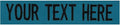 Custom Uniform Name Tapes Solid Colors. Made in The U.S.A. Ships Under 24 Hours. Teal Fabric, 5 Inch Sew on