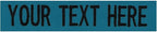 Custom Uniform Name Tapes Solid Colors. Made in The U.S.A. Ships Under 24 Hours. Teal Fabric, 3.5 Inch Hook Fastener (Uniform Ready Fastener)