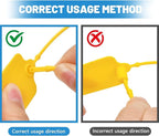 100 Blank Plastic Tags for Labeling Waterproof Hanging Labels Writable Tags Seal Plastic Marking Label for Clothes Bags Keys Inventory with One Marker Pen (Mixed 5 Color)