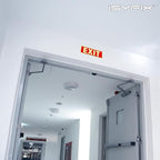 iSYFIX Exit Glow in the Dark Sign Aluminum – 2 Pack 12x4 Inch – Photoluminiscent, Laminated for Ultimate UV, Weather & Fade Resistance, Indoor & Outdoor for Business, School, Office, Warehouse