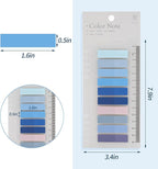 2000Pcs Sticky Tabs for Annotating Books, Clear Sticky Notes for Binders, Page Markers for Notebooks, Multi-Colored Writable and Repositionable Book Flags Strip Index Tabs