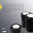 BETCKEY - 1.5" x 0.85" All Purpose Labels Compatible with Zebra & Rollo Label Printer,Premium Adhesive & Perforated[Red, 6 Rolls, 9000 Labels]