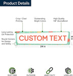 Custom Sign, Custom Street Sign, 11 Font Colors, 13 Font Styles, 4 Hole Options, 22 Sizes, 6x24 Inches, Rust Free DiBound, Fade Resistant, Made in USA by My Sign Center (Mid-Century Modern 2)