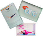 OnlinePilatesClasses Mat Pilates Workout Planner with Video Tutorials, 59 All-Level Exercise Flash Cards Ideal for Yoga, Abs, Core Workouts and Fitness Enthusiasts, No Equipment Needed