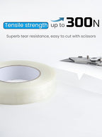 Lichamp Fiberglass Tape 1 inch, 2 Pack 60 Yards (120 Total Yards) Filament Tape Nylon Fiber Glass Tapes