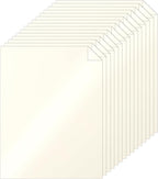 Silunkia 100 Sheets Cream Shimmer Cardstock 8.5 x 11 Ivory Paper, 200gsm/75lb Thick Off White Card Stock for Cards Making, Anniversary Card, Business Cards, Invitations, Certificates