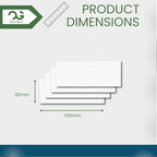 OfficeGear Shelf Edge Barcode Price Ticket Labels 18-up [25 Sheets - 450 Pack] 30x105mm Custom Printable A4 Card Micro Perforated Non-Adhesive Merchandise Tag with Free Downloadable Design Template