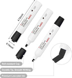 Comix Low Odor Dry Erase Markers Black, 36 Bulk Black Color Whiteboard Markers, Chisel Tip Thick Markers for Classroom, Teachers, Office, School Supplies
