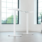 VIVO Dual Motor Electric Sit Stand Desk Frame, 220 lbs Capacity, Memory Controller Height Adjustment, Frame Only, White, DESK-E-200W