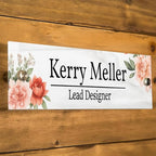 Personalized Office Door Sign, Custom Acrylic Name Plate with Title, Professional Wall Plaque for Business, Home Office, or Desk – Modern Design, Name Plate - 8x2 Executive CEO Sign, New Job Décor 2