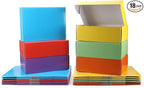 PHAREGE 12x9x4 inch Gift Shipping Boxes Bulk 18 Pack 6 Colors, Tab Lock Tuck Top Mailing Boxes for Packaging Small Business, Medium Cardboard Mailer Boxes for Wrapping Present
