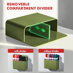 BEYGORM 2 Pack Plastic Magnetic Pen Holder for Refrigerator, Dry Erase Marker Holder for Whiteboard，Magnet School Locker Organizer Accessories, Pencil Cup, Pen Caddy (Army Green)