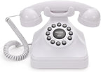 Rotkfst Guest Book Audio Wedding Phone,Record Voice Messages,Retro Guest Book for Wedding or Birthday Party Message Voicemail,Save The Blessings of Your Relatives and Friends（White）