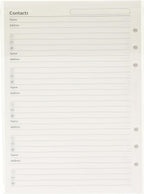 Filofax A5 Name/Address/Phone/Fax (B340206)