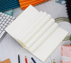 Zegrox A5 Blank Notebook Bulk,48 pack Kraft Cover Blank Sketch Book Pad Travel Journals with Pastel Color Spine for Students Office, 60 Pages, 8.3”x 5.5”