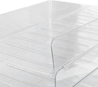 Jeanoko Desk Letter Tray Set Transparent Stackable Organizer for Home Office A4 Paper Storage 4 Layers