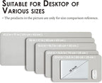 Leather Desk Mat - Non-Slip PU Desk Pad for Office and Home - Desk Organization and Accessories - Ideal for Large Mouse Pad and Desk Mats on Top of Desks (Silver,36"x 17")