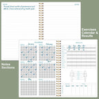 Fitness Journal for Women & Men - A5 Workout Journal/Planner Daily Exercise Log Book to Weight Loss, Gym, Muscle Gain, Bodybuilding Progress - Daily Personal Health & Wellness Tracker, Spiral-Bound, 5.8" x 8.3", Green