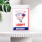 25-Pack Sleeved Card Magnetic Holders - 100pt Magnetic Card Case, Fits Sleeved Card First, One Touch Card Holder, Inner Size 2.63″×3.70″, Clear Hard Case for Trading Cards, Sports Card, Games Cards