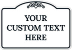 Custom Decorative Sign, Personalized Metal Sign for Driveway, Home, Airbnb, Door Plaque,White Background Black Border Sign, 7x10 Inches, ACM, Fade Resistant, Made in USA by Sigo Signs