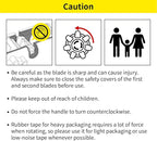 [TENDO°] Multi-Section Tape Dispenser ZO-508: Innovative Cutter for Custom Tape Width (Yellow)