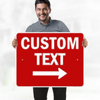 Custom Arrow,Custom Directional Sign, Right Arrow, 24x30 Inches, Rust Free .063 Aluminum, Fade Resistant, Made in USA by My Sign Center