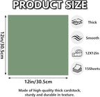 15 Sheets Sage Green Cardstock 12"x12",250gsm/90lb Heavyweight Cover Cardstock Paper, Thick and Smooth Card Stock Perfect for Card Making, Scrapbooking and Crafts (Sage Green)