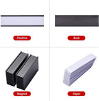 EEOYU Magnetic Label Holders with Magnets, Data Card Holders with Clear Plastic Protectors, Set of 30 (0.8 x 3 Inch)